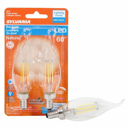 LEDVANCE LED B10 E12 DL 60W, 2PK 40759